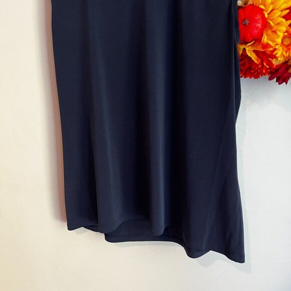Michael Michael Kors Women Sleeveless Drape V-Neck Top Plus 1X in Midnight Blue - Picture 7 of 12